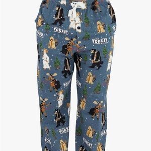 Lazy One Blue Forest Print Pajama Pants size Large NWT
